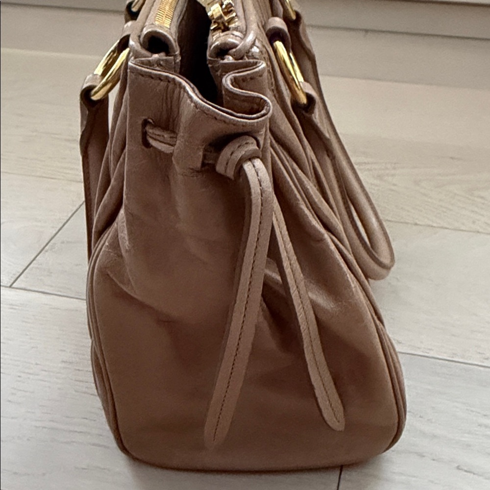 Miu Miu Brown Quilted Satchel - Picture 7 of 9